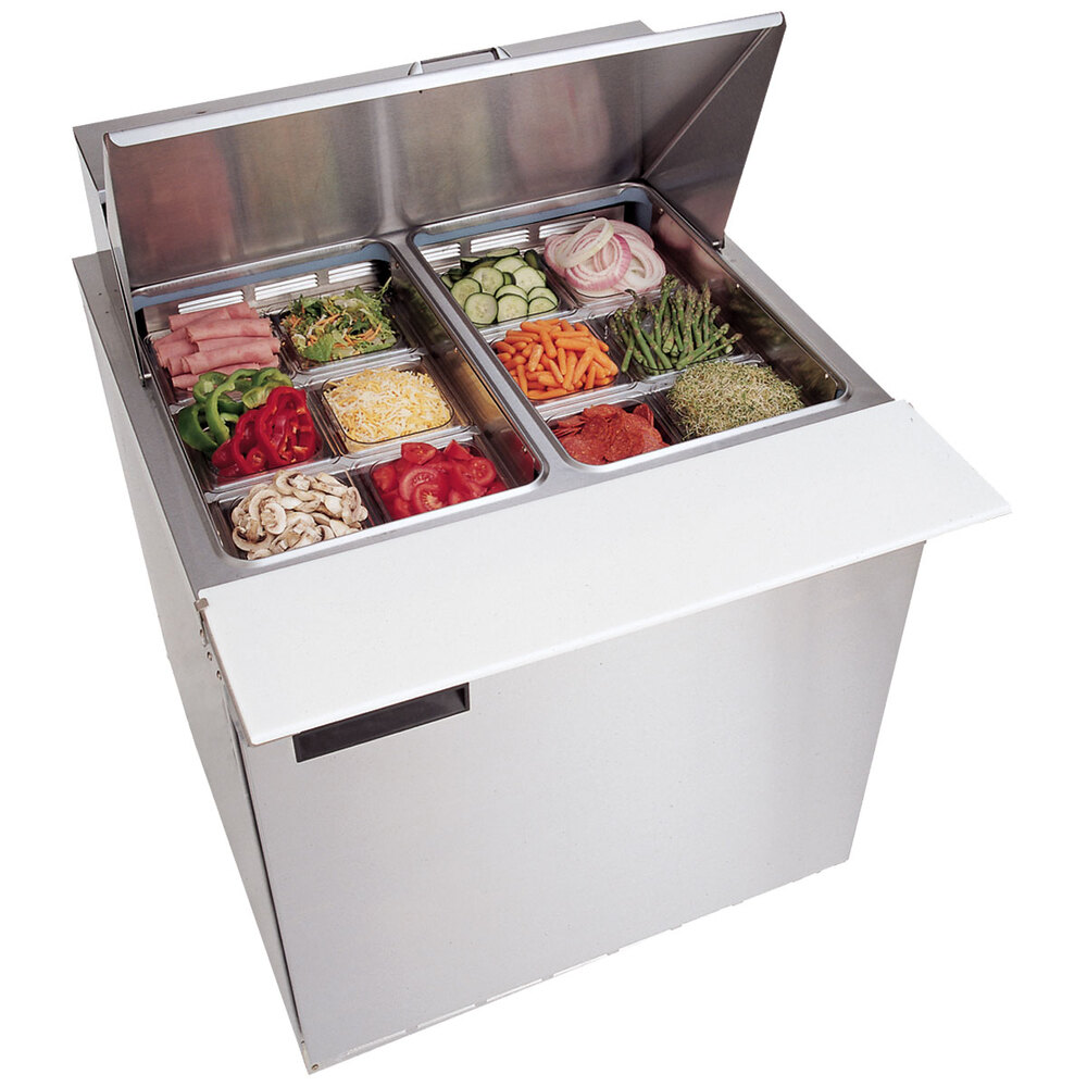 Delfield 4427N12M 27" 1 Door Mega Top Front Breathing Refrigerated