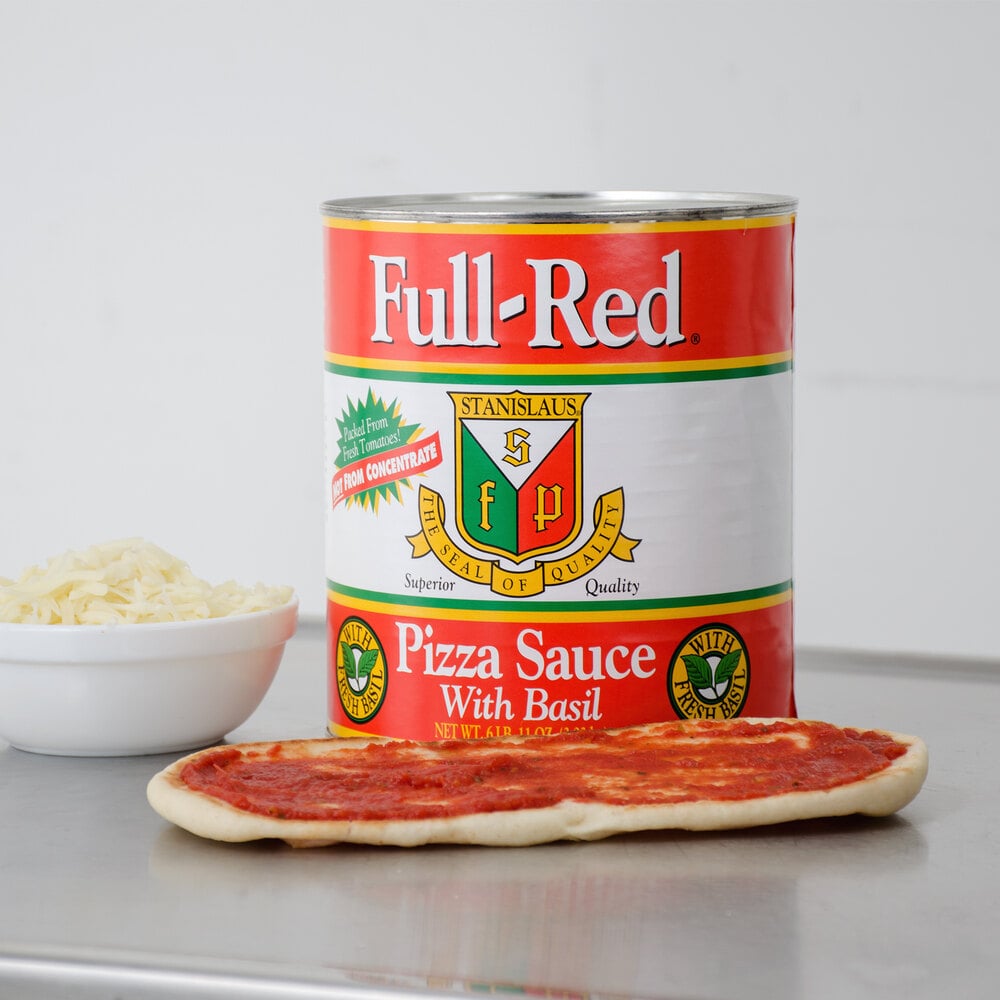 Bulk FullRed Pizza Sauce w/ Basil 6/Case (Stanislaus 10 Cans)
