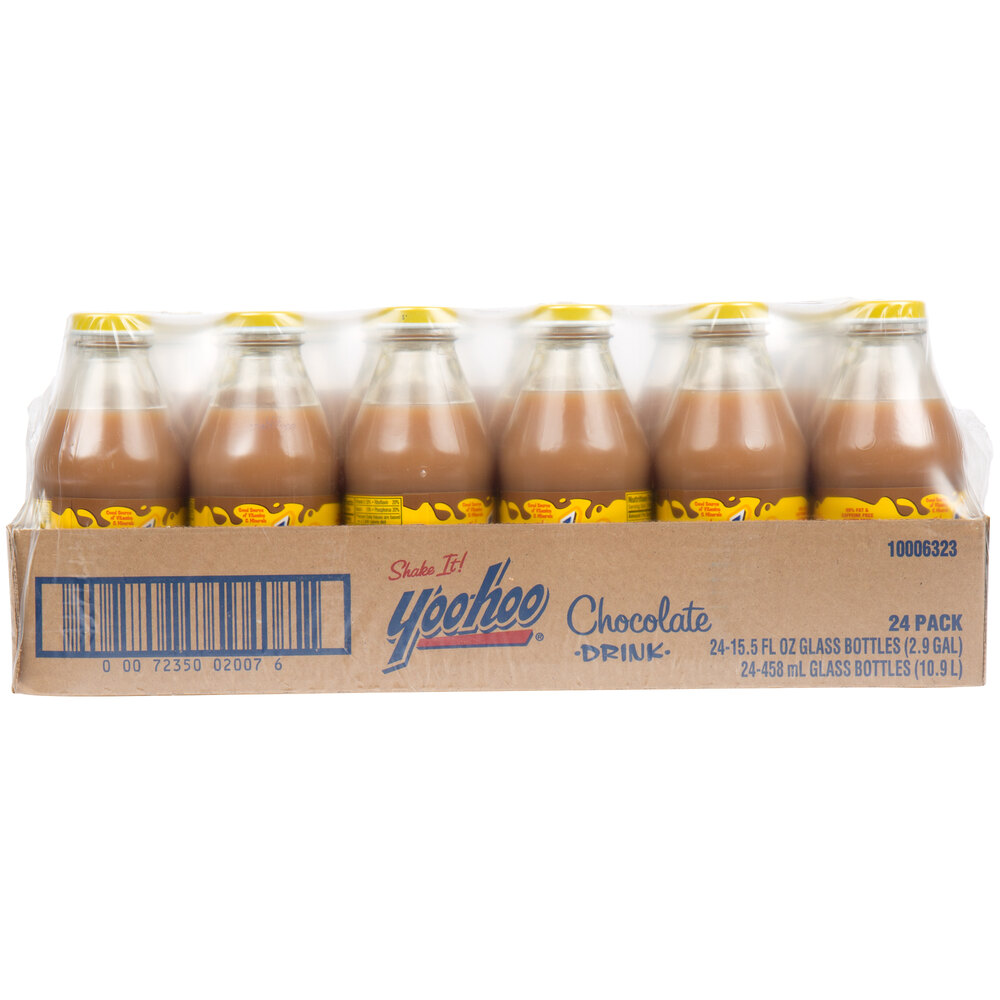 Yoohoo 16 oz. Chocolate Drink in Glass Bottle 24/Case