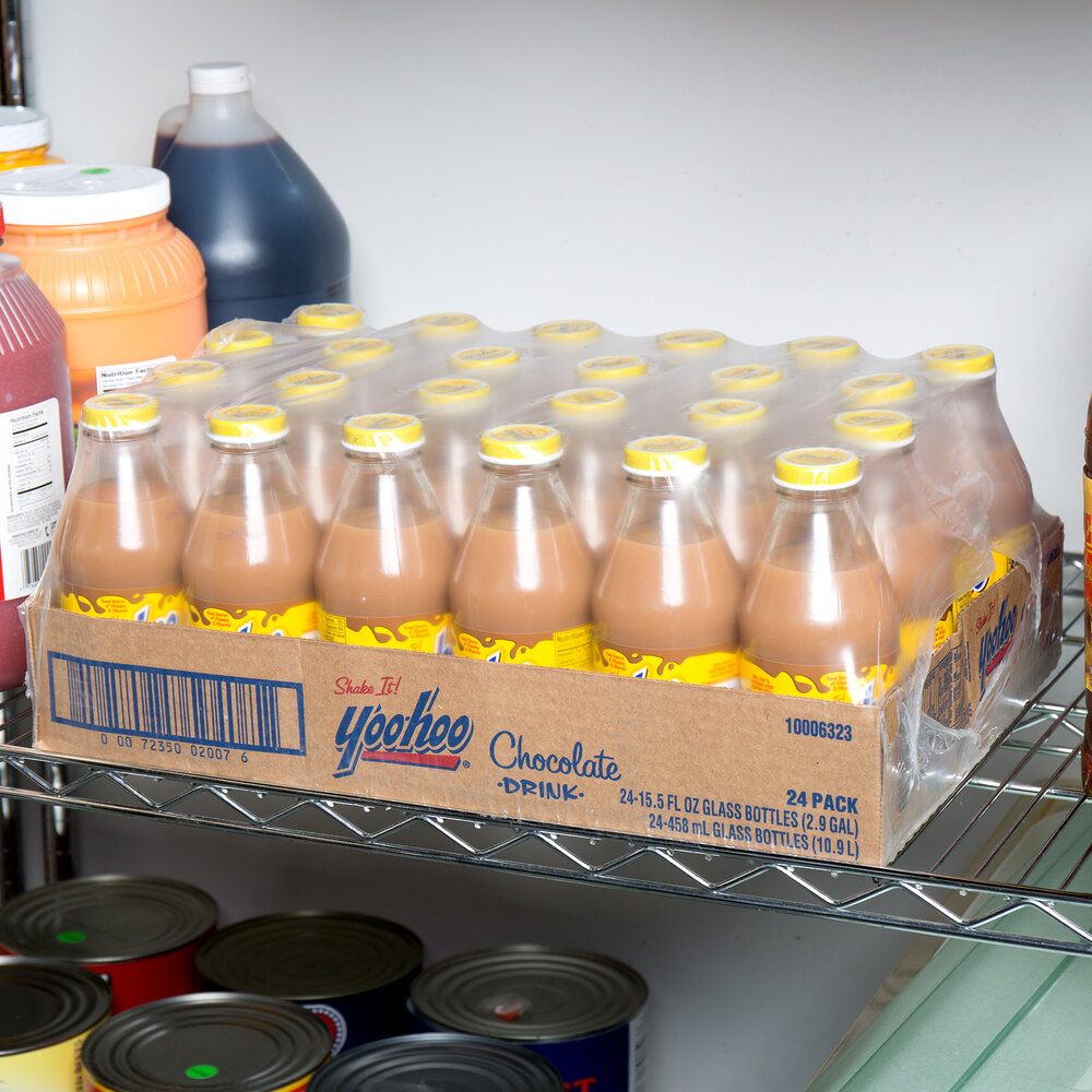 Yoohoo 16 oz. Chocolate Drink in Glass Bottle 24/Case