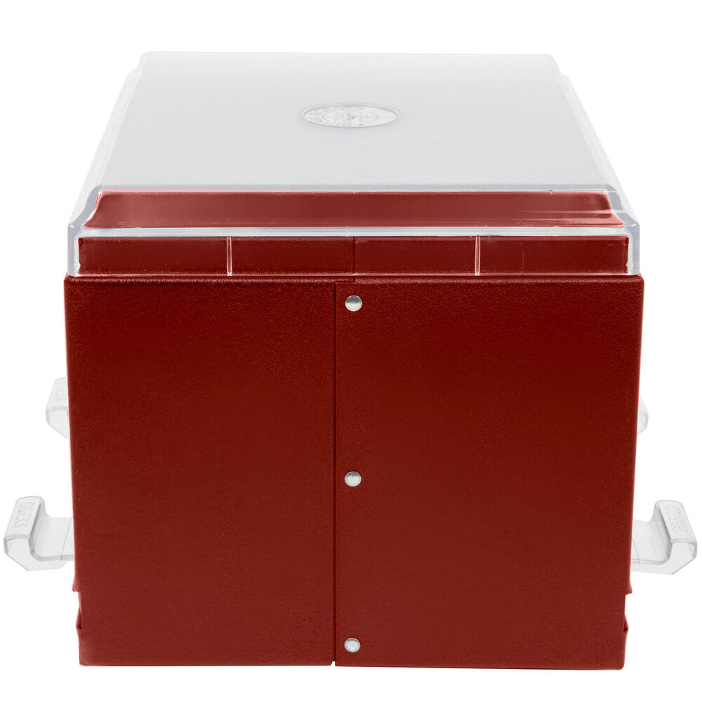 Vollrath 380202 Straw Boss Double Sided Bulk Straw Dispenser Red