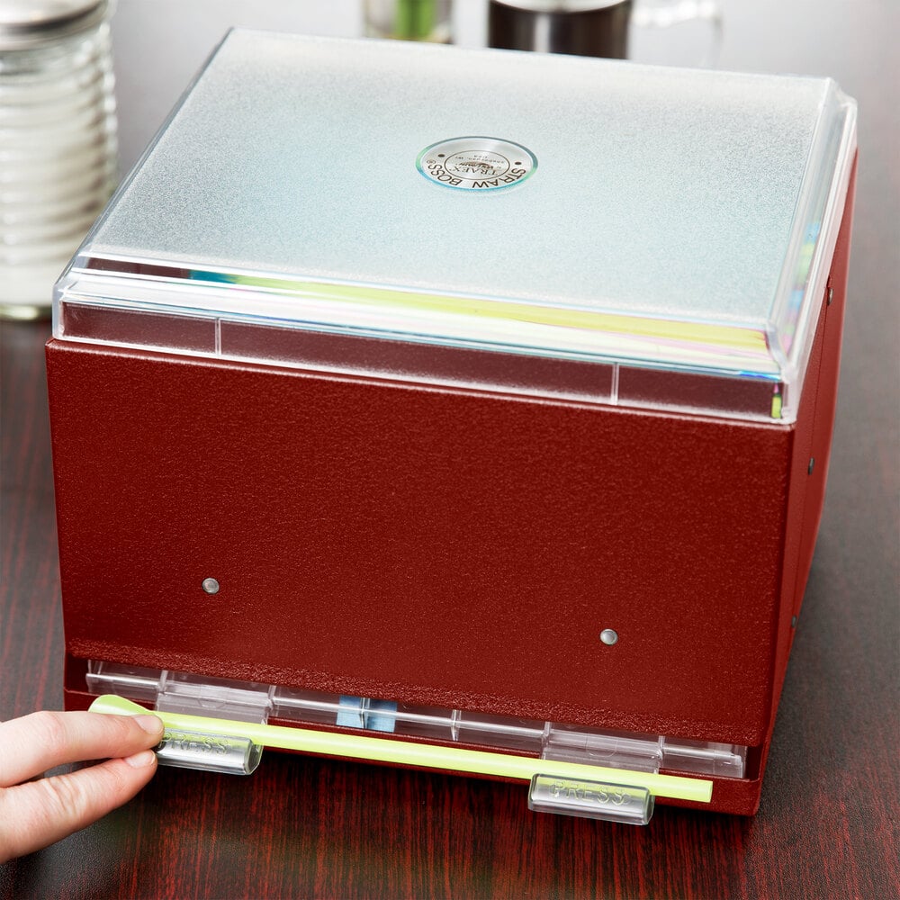 Vollrath 380202 Straw Boss Double Sided Bulk Unwrapped Straw Dispenser