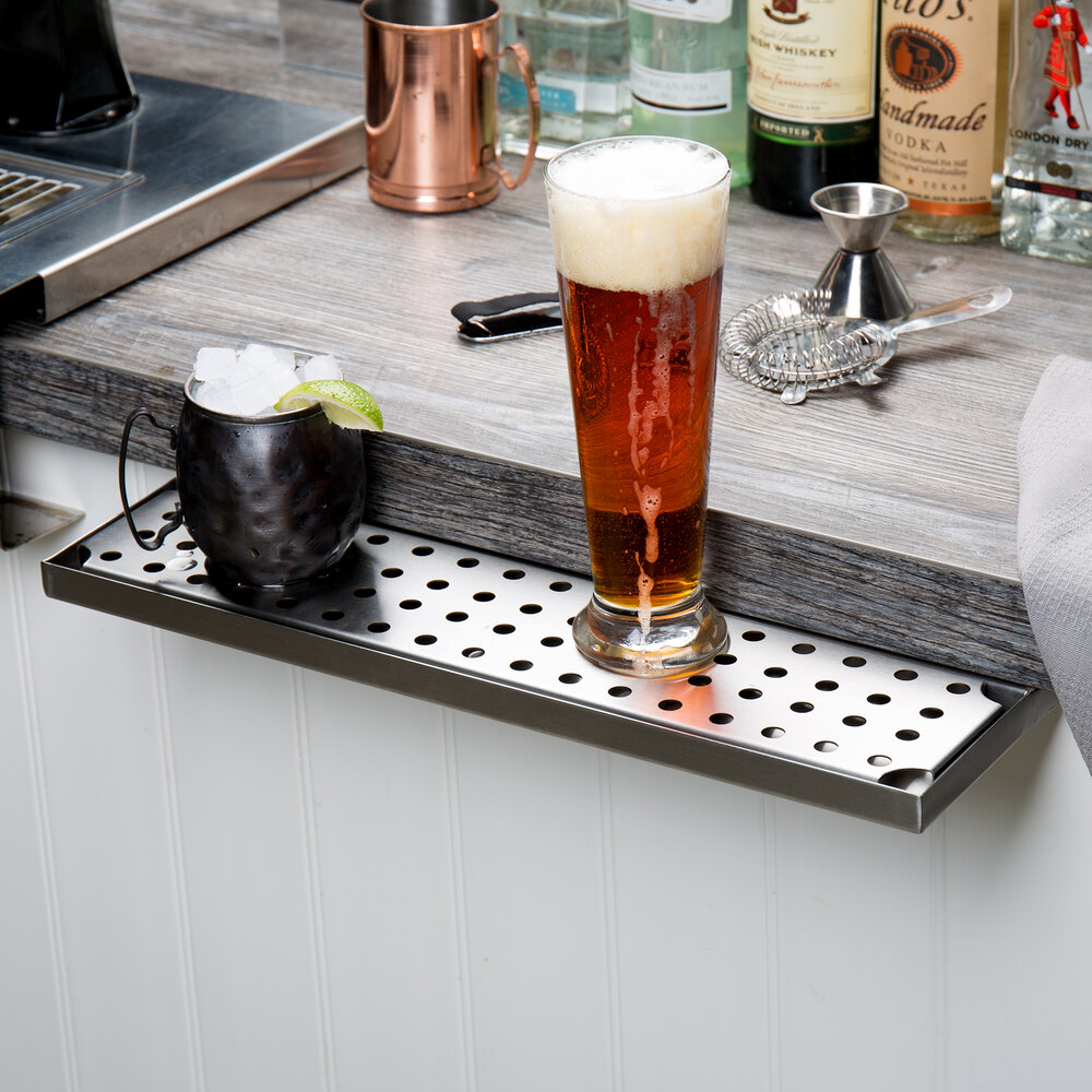 Regency 600BDR24 24" Stainless Steel Underbar Mount Beer Drip Tray