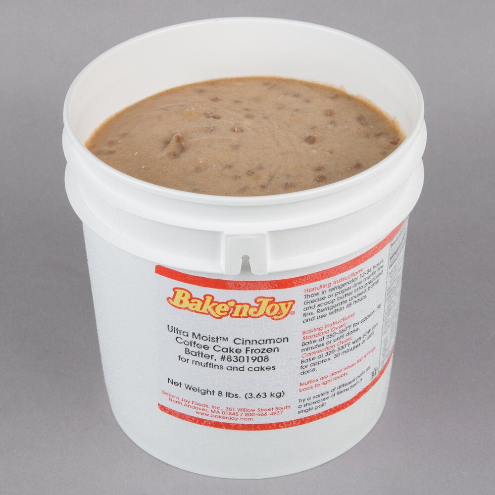 Bake'n Joy Ultra Moist 8 lb. Scoop and Bake Cinnamon Coffee Cake Batter