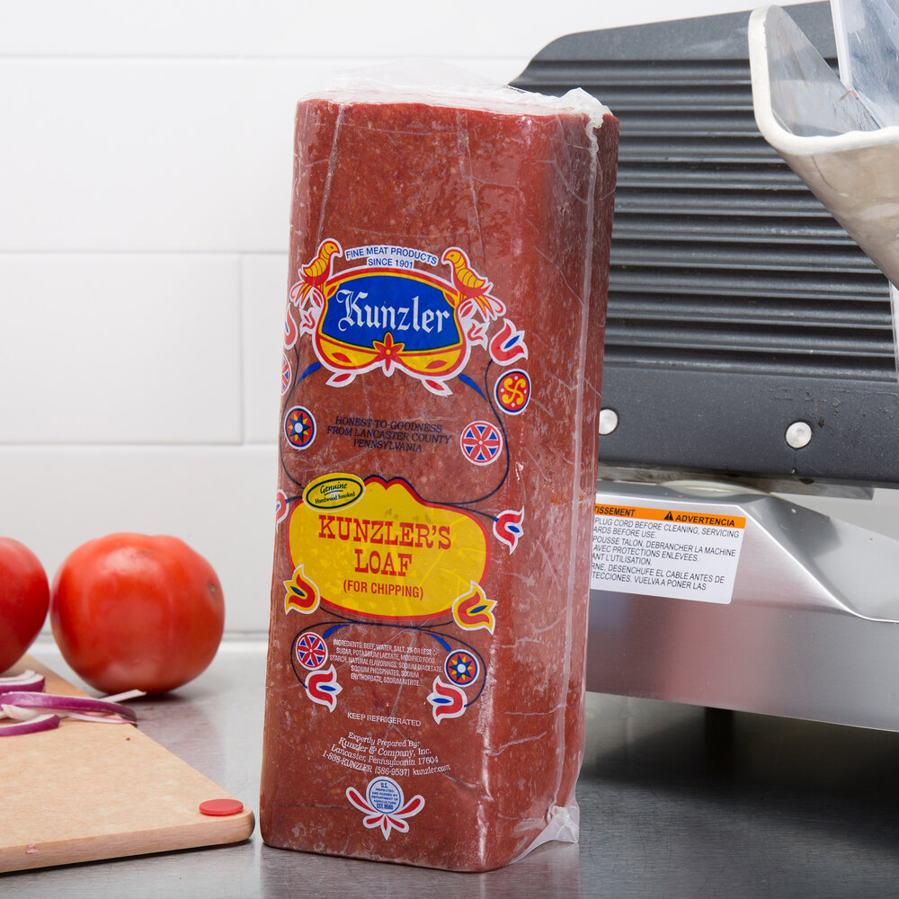Kunzler 6 Ib. Chipped Beef Loaf 2/Case