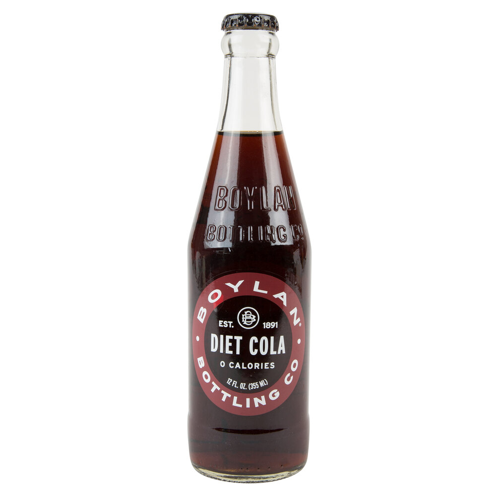 Boylan Bottling Co. 12 fl. oz. Diet Cane Cola 24/Case