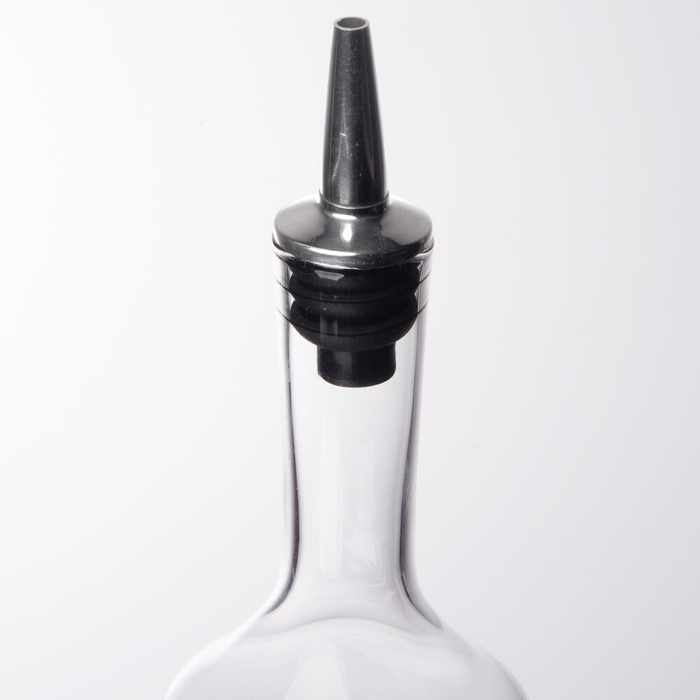 American Metalcraft BB2 4 oz. Clear Glass Bitters Bottle