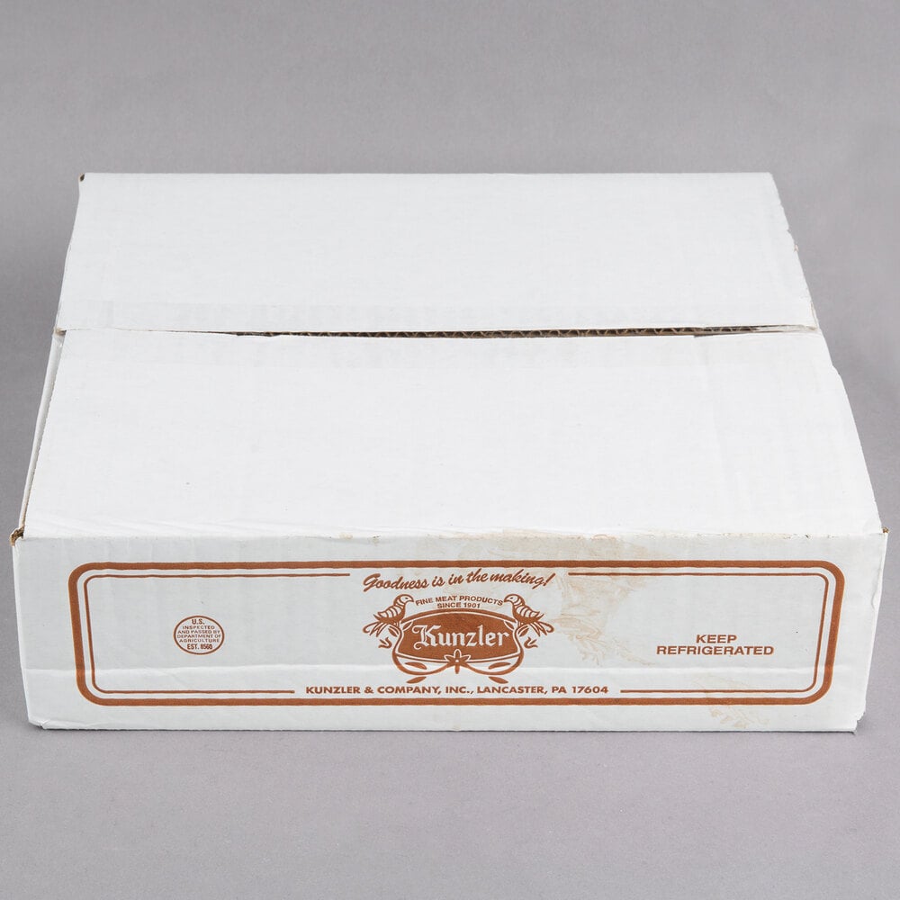 Kunzler 1 lb. German Style Braunschweiger / Chub Liverwurst 8/Case