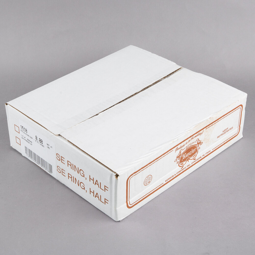 Kunzler 1 lb. German Style Braunschweiger / Chub Liverwurst 8/Case