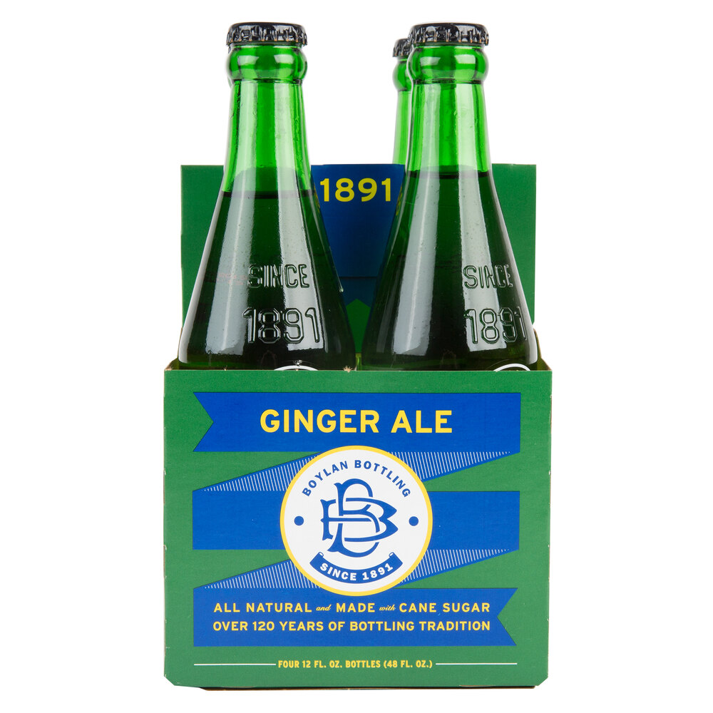 Boylan Bottling Co. 12 oz. Ginger Ale 4Pack 6/Case