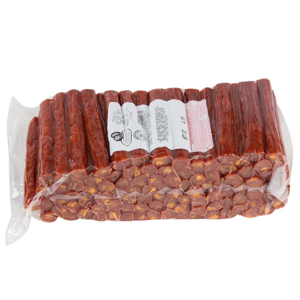 Hillside Turkey Farms 4 lb. Smoked Turkey Sticks with Cheese