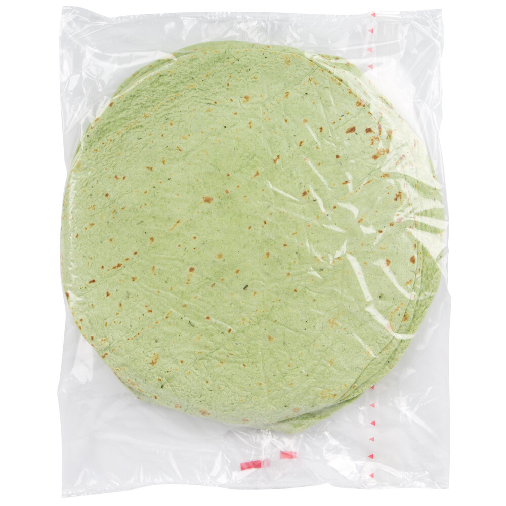 Mission 12Pack 12" Spinach Herb Tortilla Wraps 6/Case