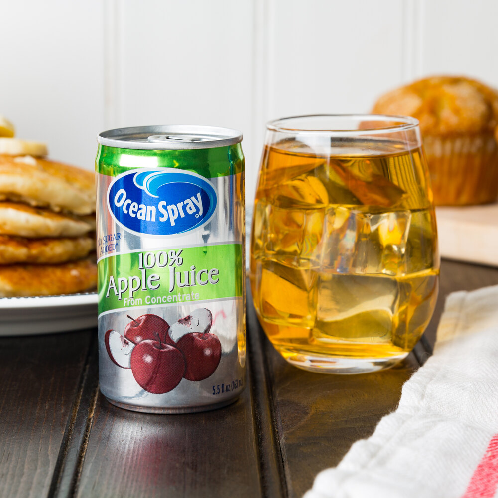Ocean Spray 5.5 fl. oz. Apple Juice 48/Case