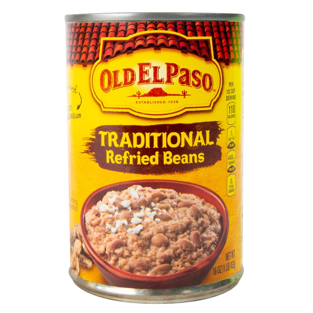 Old El Paso 16 oz. Refried Beans 12/Case
