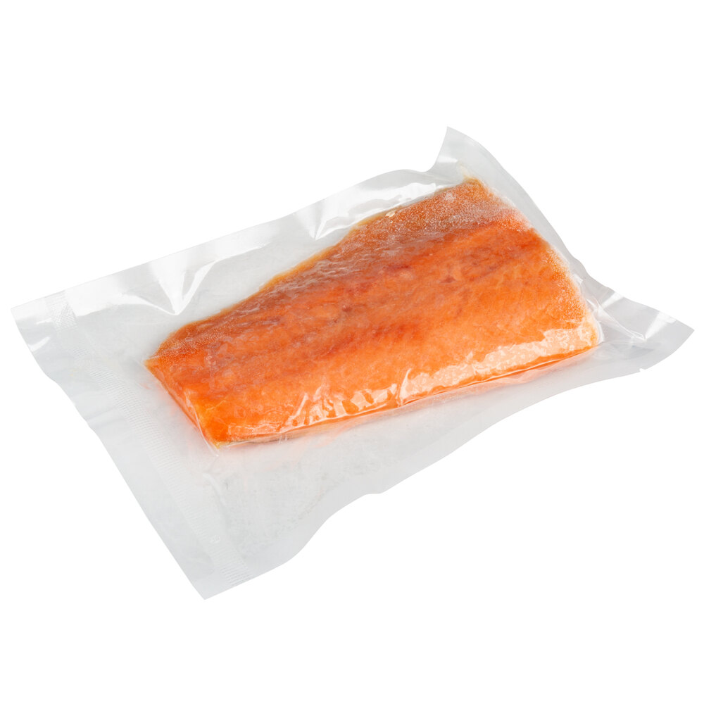 Wild Caught Pacific Keta Salmon 8 oz. Fillet Portions 10 lb.