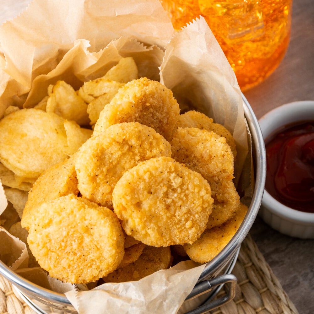 5 lb. Bag Frozen Breaded Chicken Nuggets (2/Case)