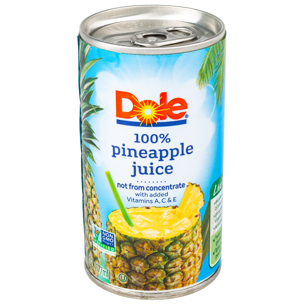 Dole Pineapple Juice 6 fl. oz. Cans 48/Case
