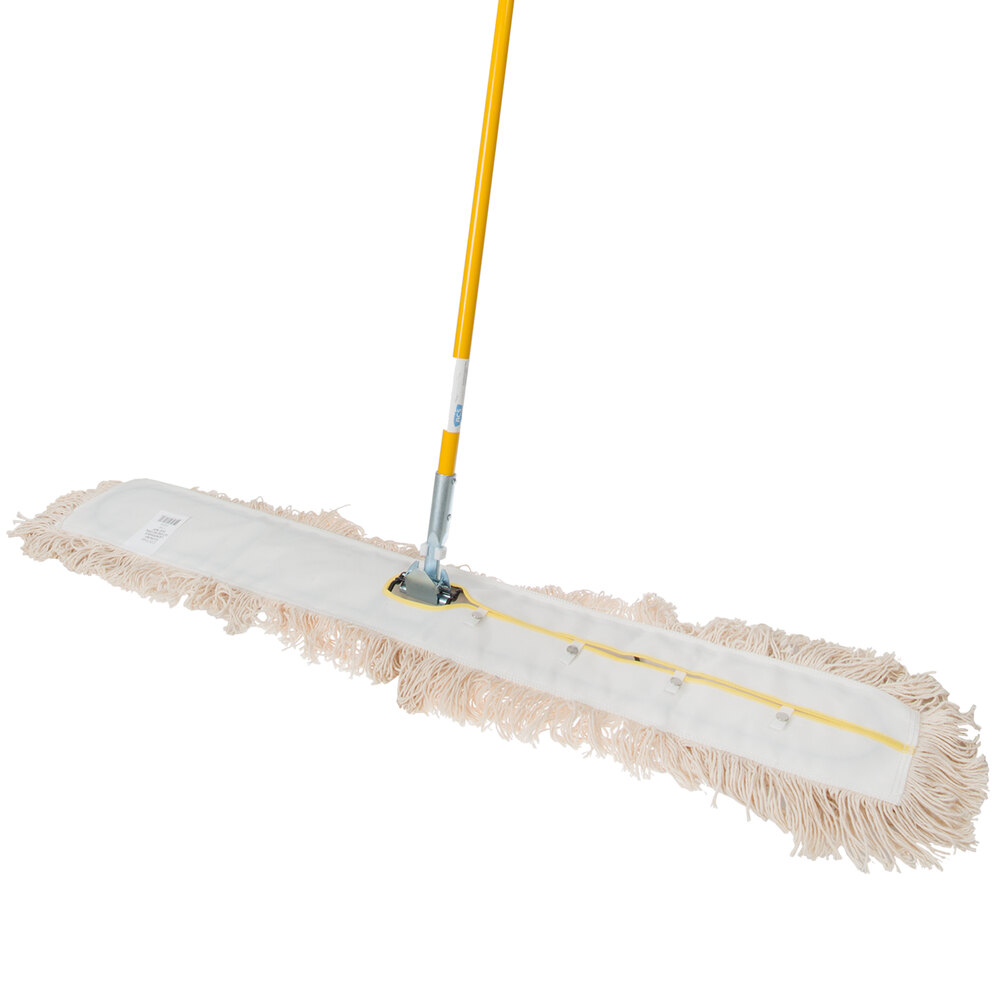48" x 5" AllIn One Cotton Dust Mop with 60" Handle