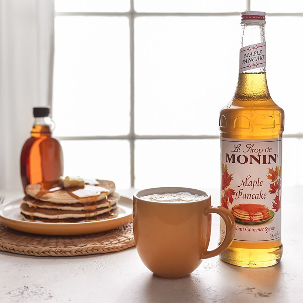 Monin 750 mL Premium Maple Pancake Flavoring Syrup
