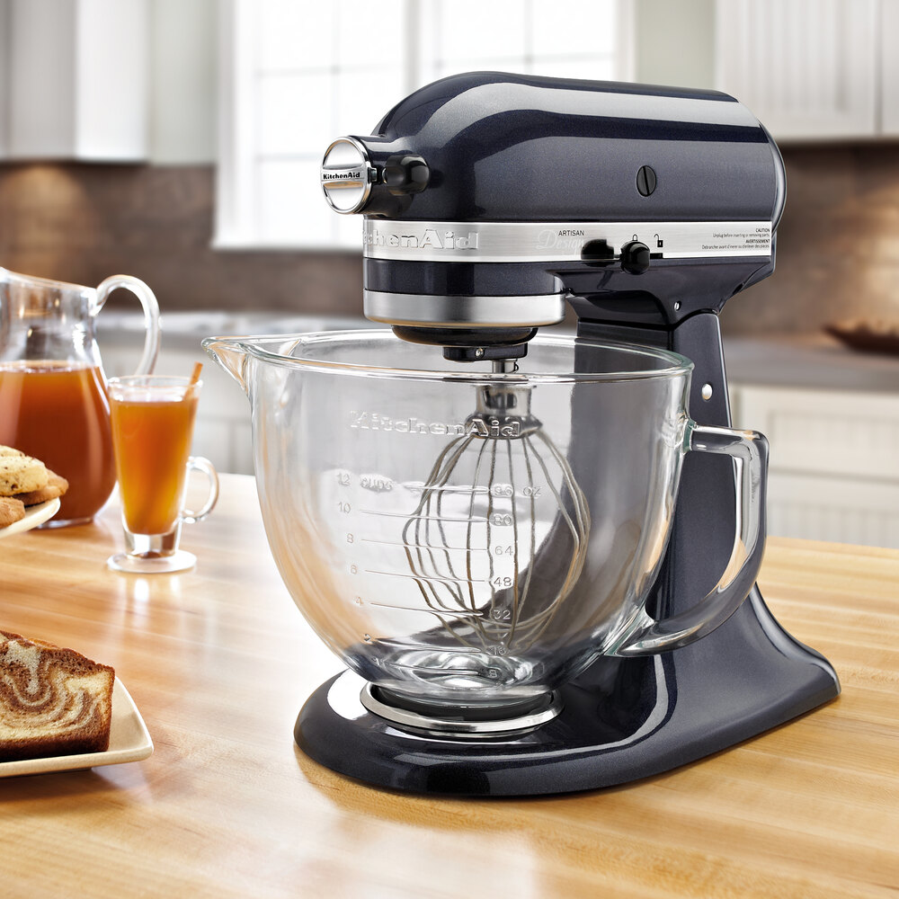 KitchenAid KSM155GBSA Artisan Design Series Blueberry 5 Qt. Tilt Head Countertop Mixer 120V