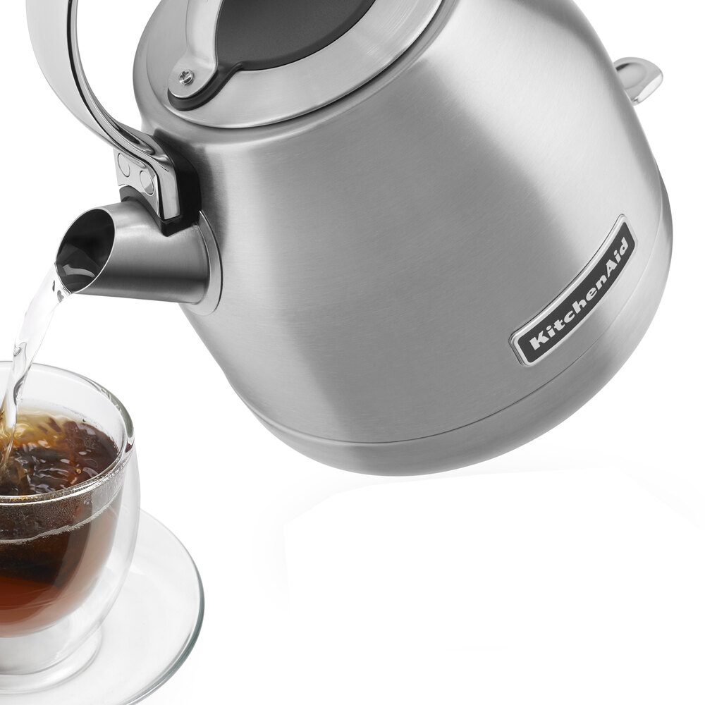 kitchenaid kek1222sx 1.25 liter electric kettle brushed stainless steel small