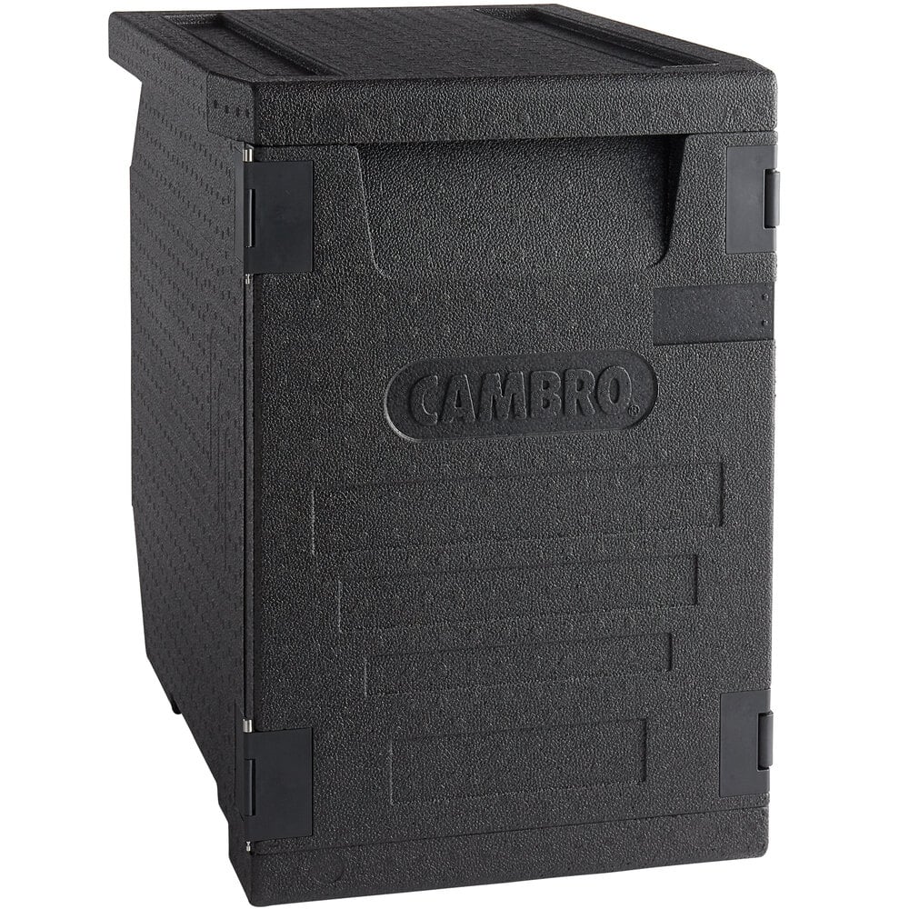 Cambro EPP400110 Cam GoBox® Black Full Size Front Loader Insulated Food ...