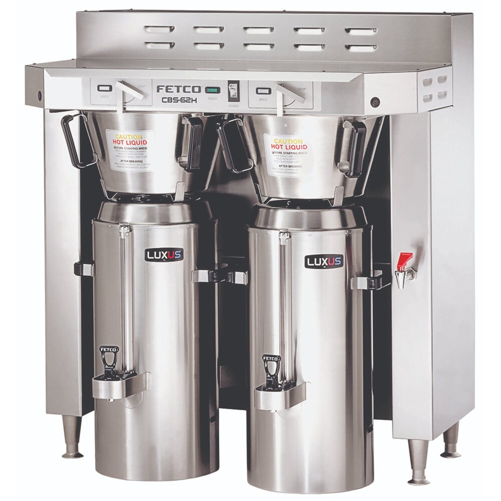 Fetco CBS62H C62046 Stainless Steel Twin Automatic Coffee Brewer 120
