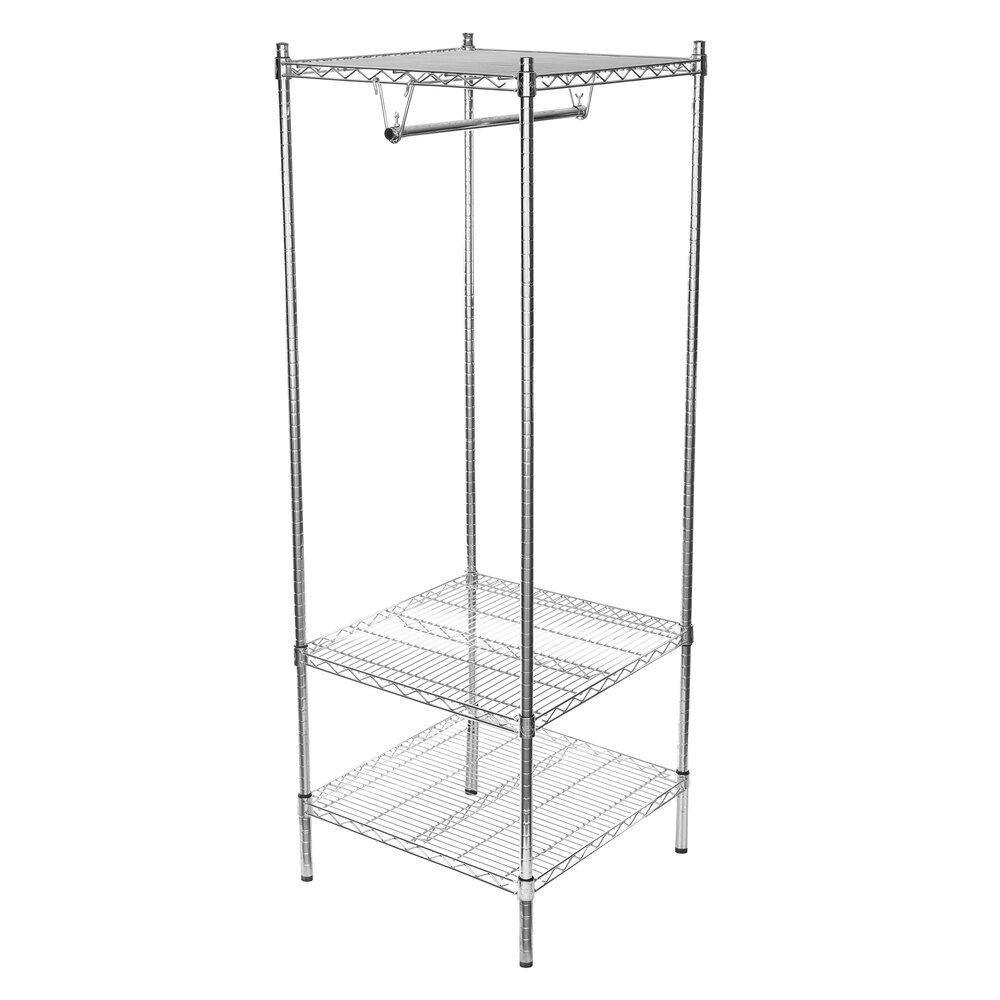 Regency 24" x 24" x 74" Chrome Garment Rack