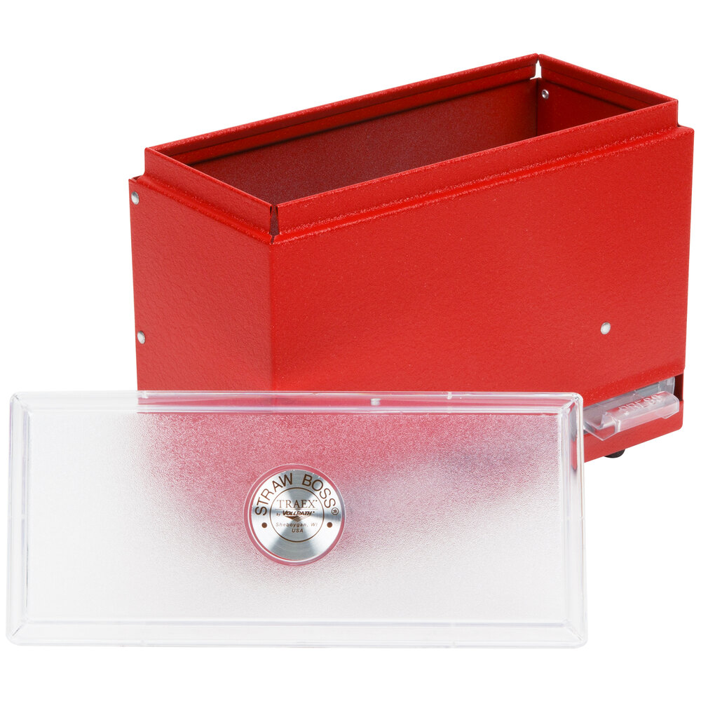 Vollrath Red Straw Dispenser (for Unwrapped Straws)