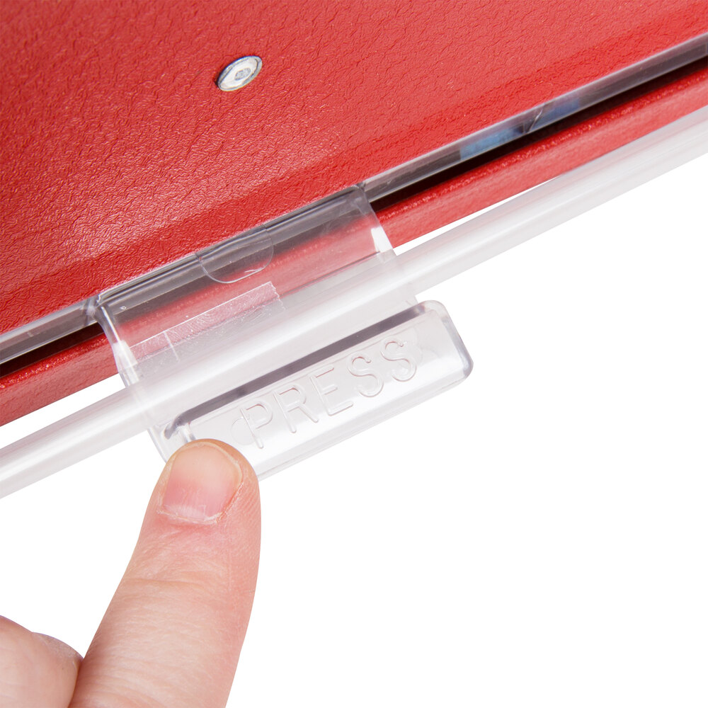 Vollrath 382502 Straw Boss Single Sided Bulk Straw Dispenser Red