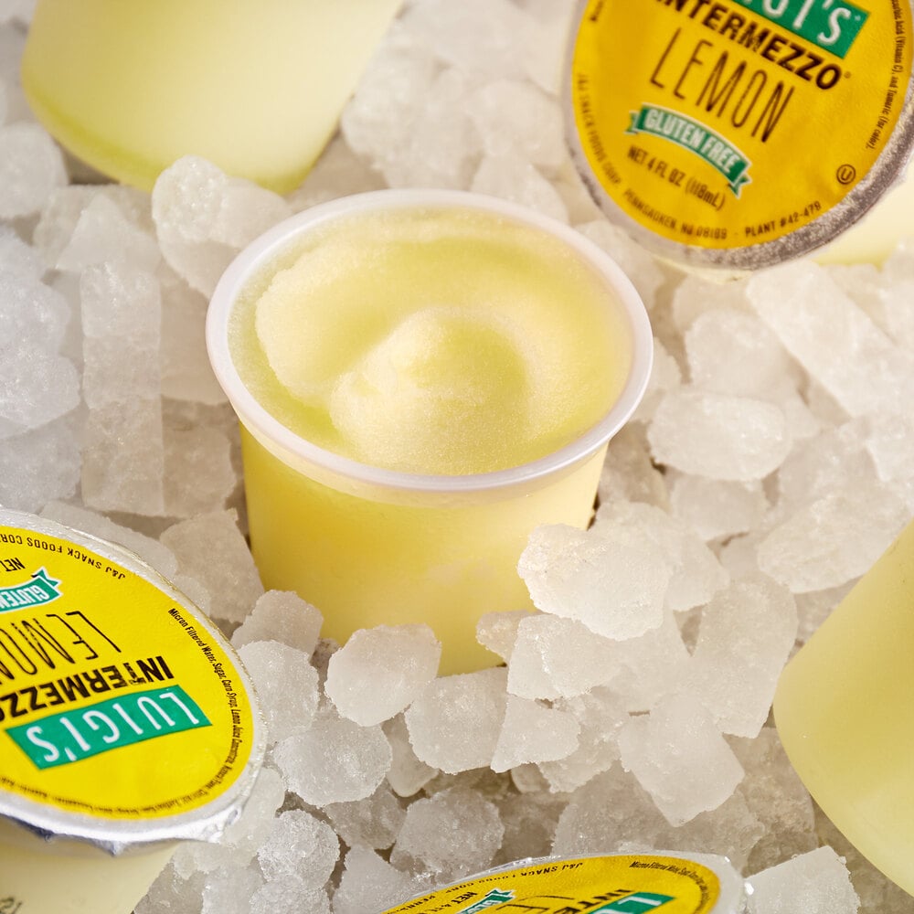 Luigi's Intermezzo Lemon Italian Ice Cups (72/Case)