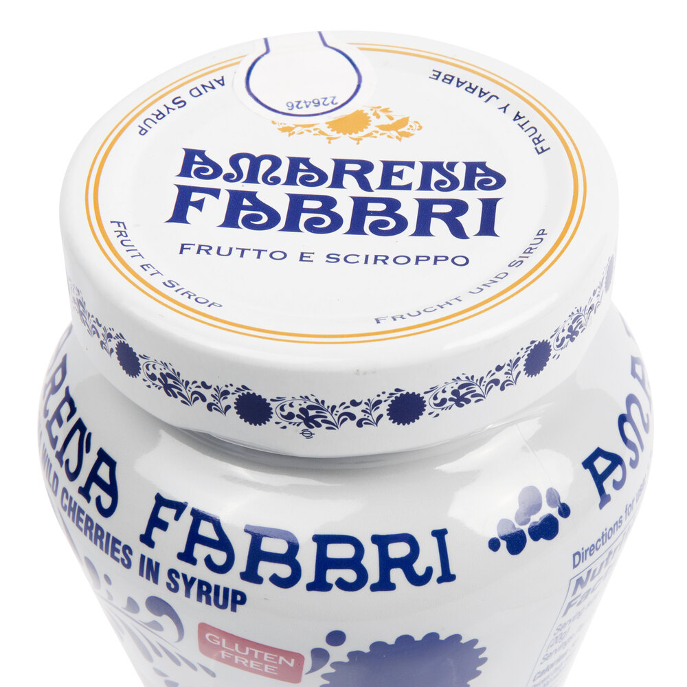 Fabbri 8 oz. Amarena Cherries in Glass Jar