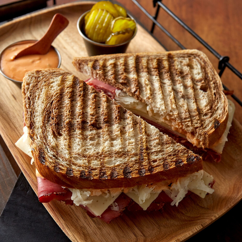 Wholesome Harvest 29.9 oz. Marble Rye Panini Bread Loaf 10/Case