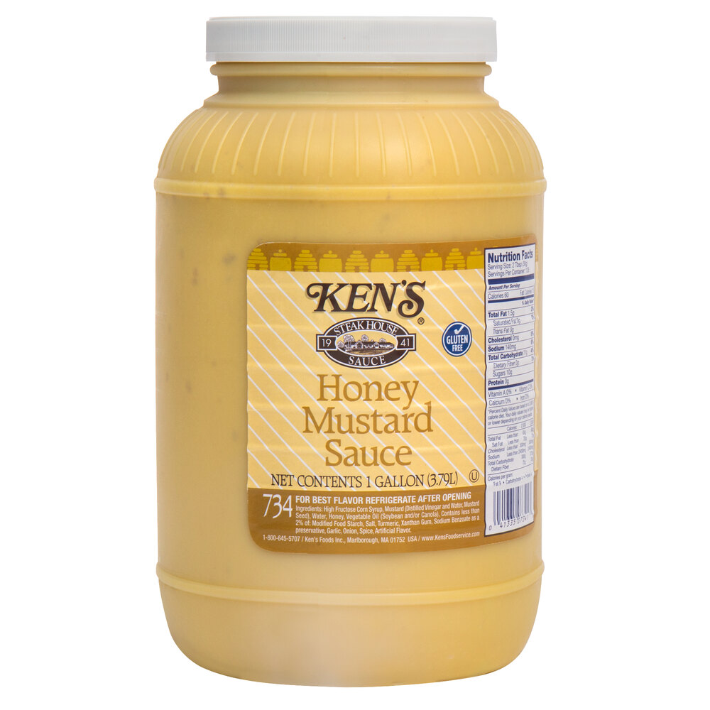 Ken's Foods 1 Gallon Honey Mustard Sauce 4/Case