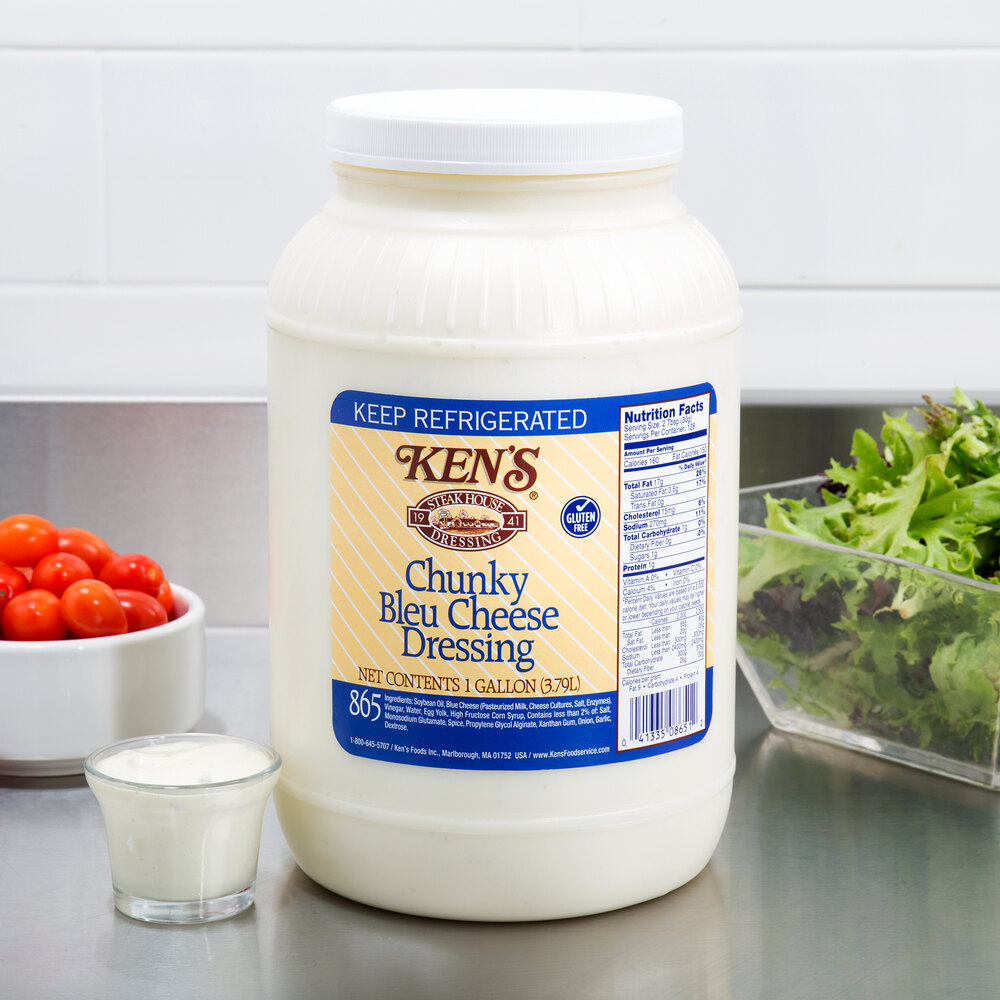 Ken's Foods 1 Gallon Chunky Bleu Cheese Dressing
