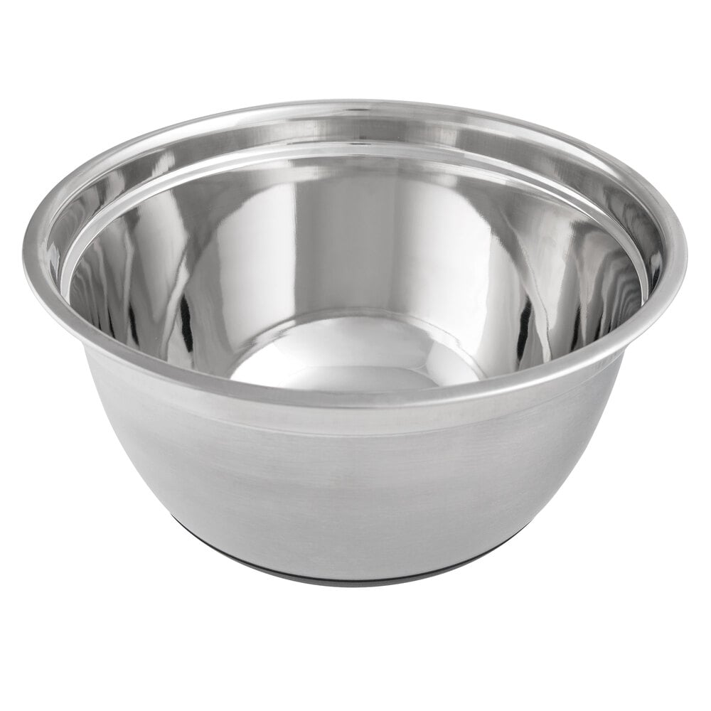 stainless steel mixing bowls with rubber base