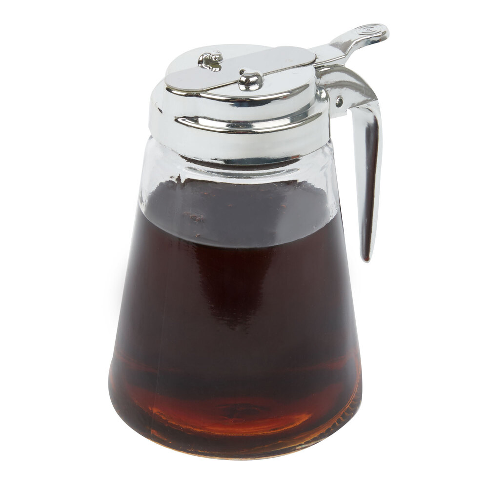 Anchor Hocking 90077 Essentials 8 oz. Syrup Pourer with Chrome Plated