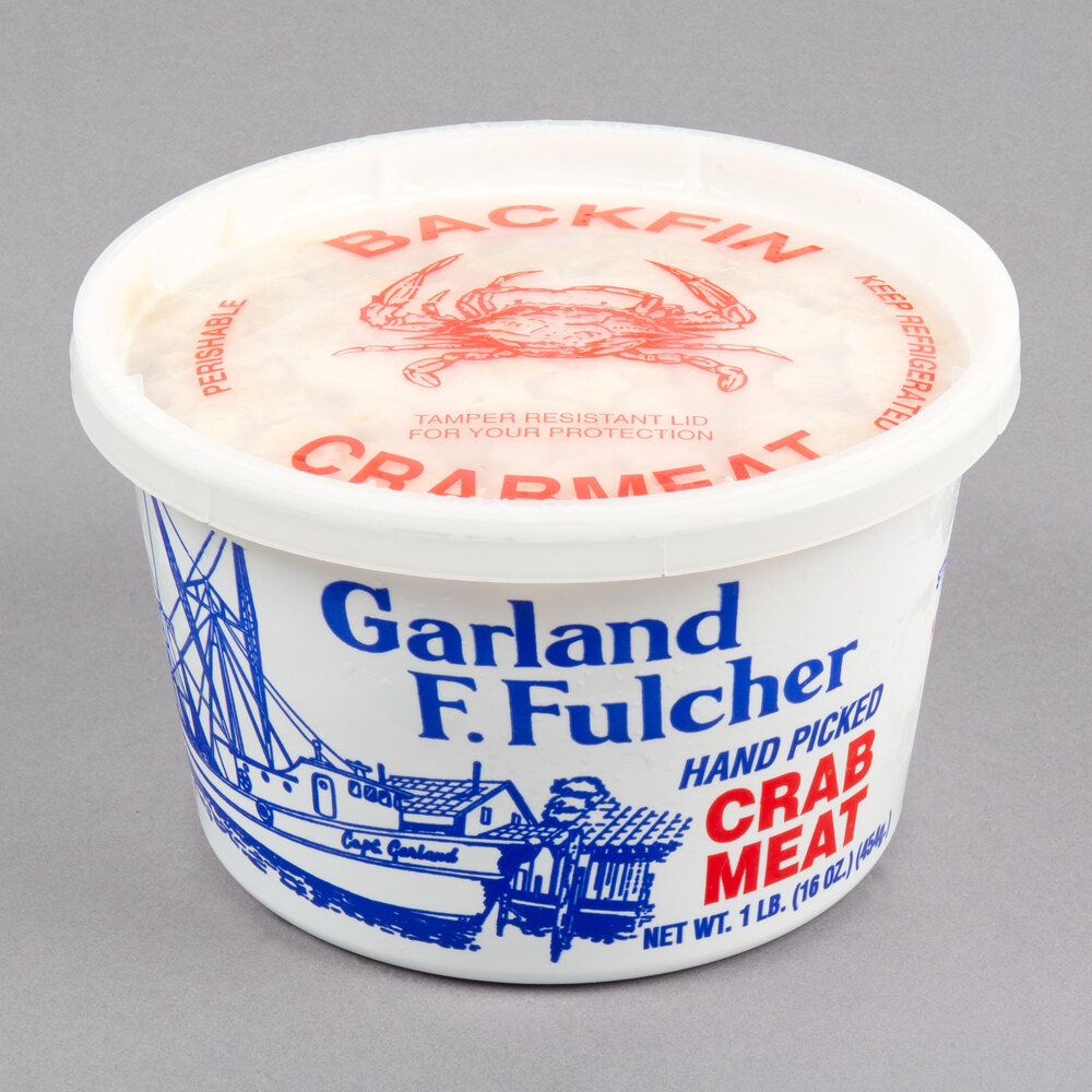 Linton's Seafood 1 lb. Backfin Lump Maryland Blue Crab Meat