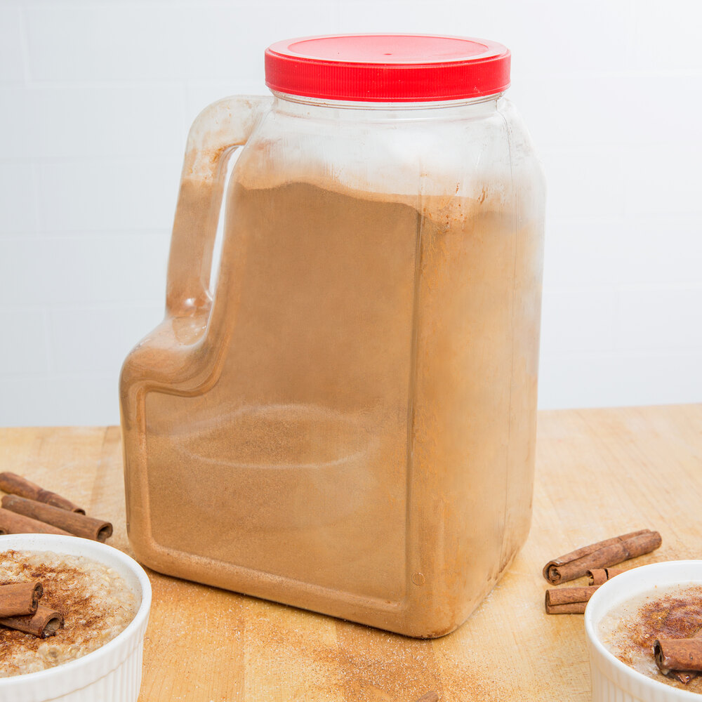 Choice 5 lb. Spice Storage Container w/ Red Lid staurantStore