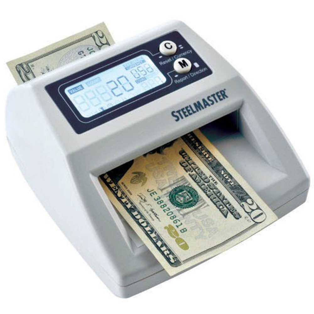 Steelmaster Counterfeit Bill Currency Detector Uv Light Fake Id &Amp; Money Mach