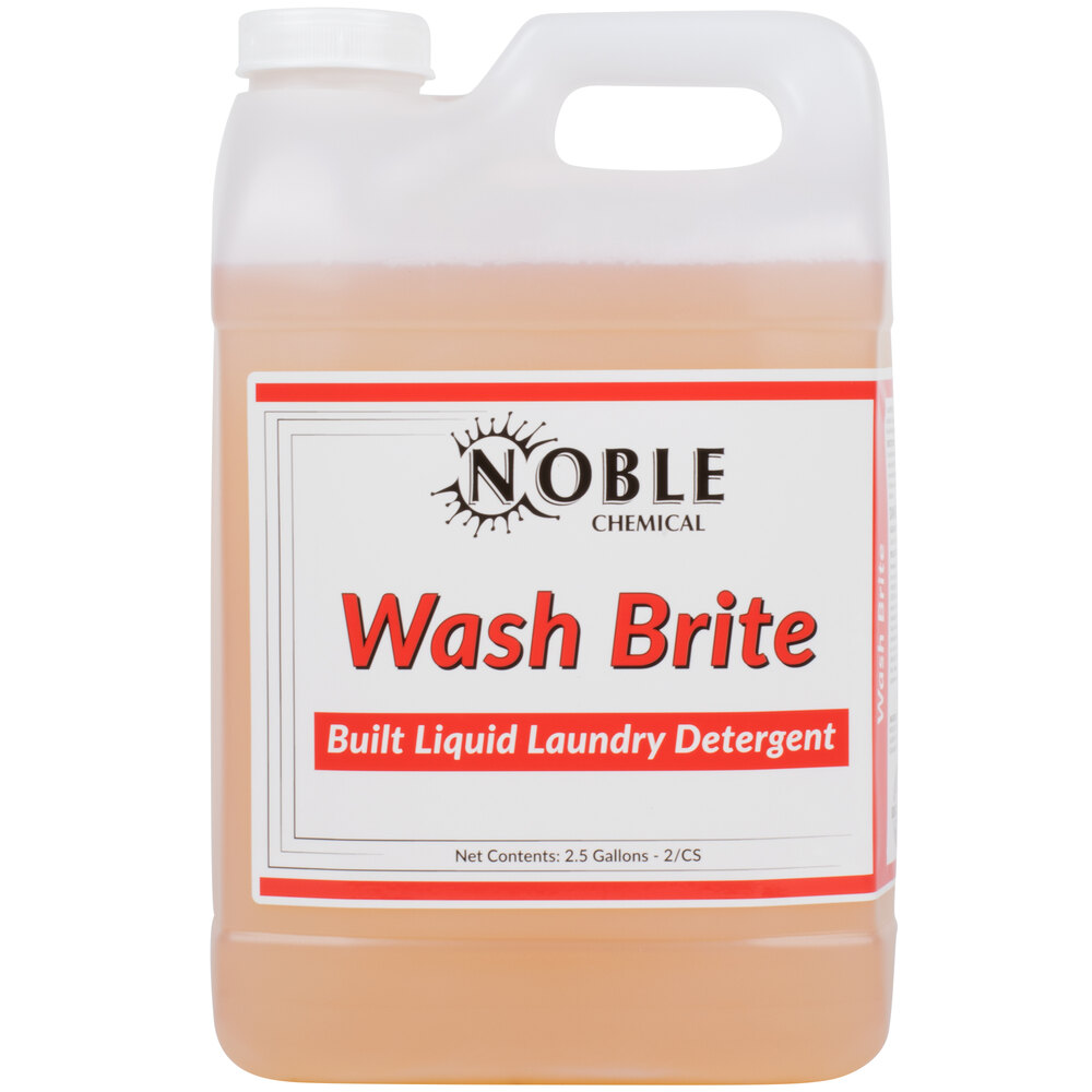 Noble Chemical 2.5 Gallon / 320 oz. Wash Brite Laundry Detergent 2/Case