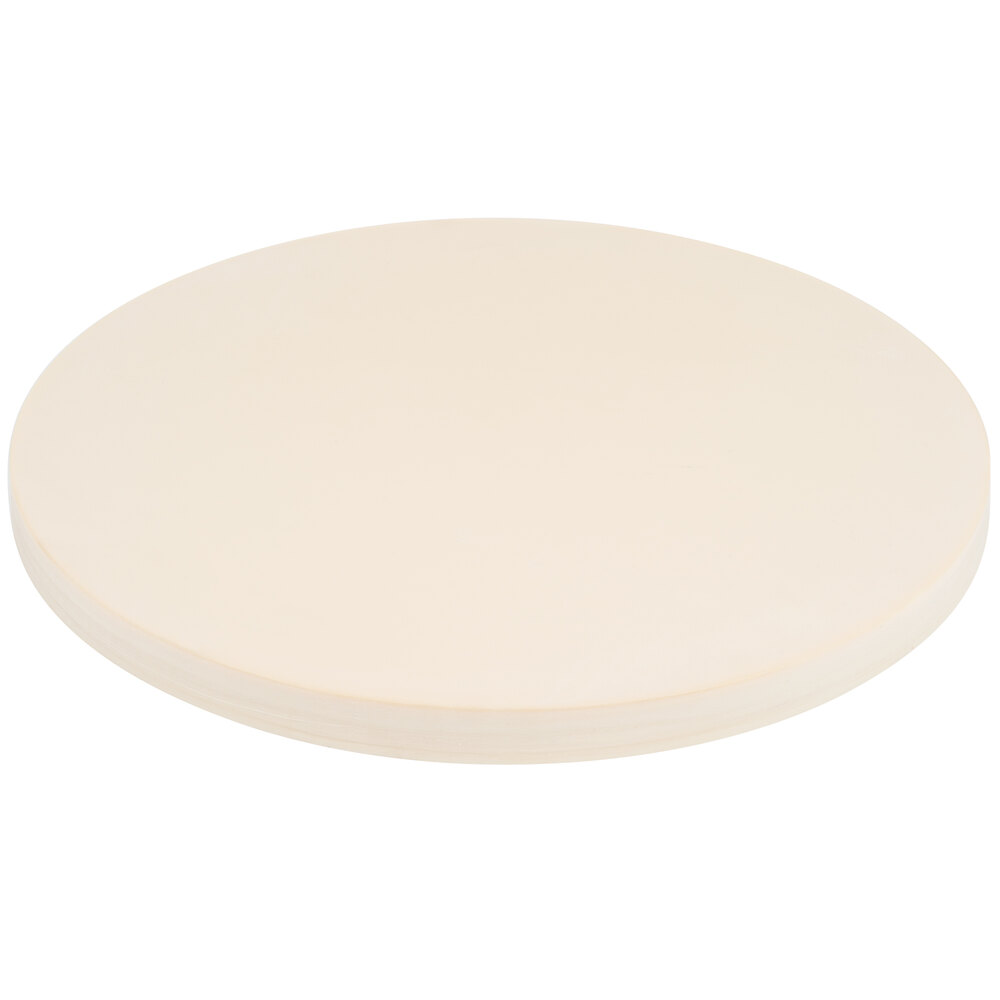 15 1/2" x 1" Round Heavy Duty Synthetic Rubber Cutting Board