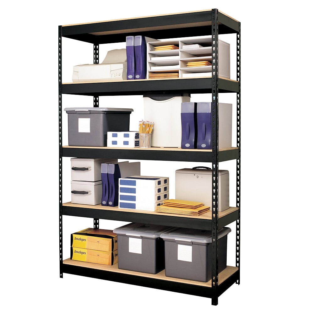 Hirsh Industries 17313 48" x 18" x 72" HeavyDuty FiveShelf Boltless
