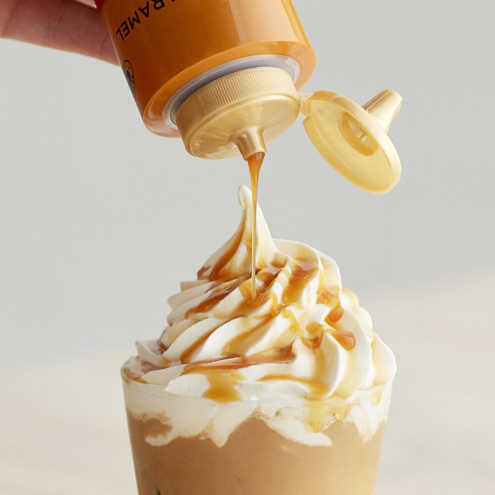 Torani 12 fl. oz. (16.5 oz.) Puremade Caramel Flavoring Sauce