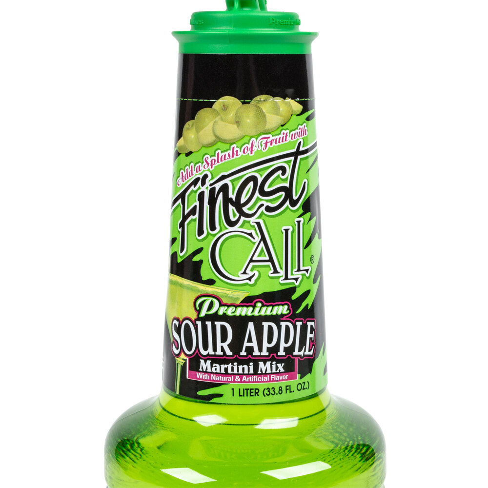 Finest Call Premium Sour Apple Drink Mix 1 Liter