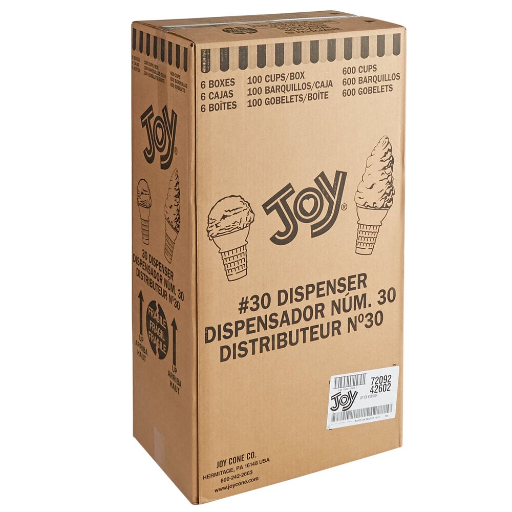 Joy 30 Cake Ice Cream Cone for Dispenser 600/Case