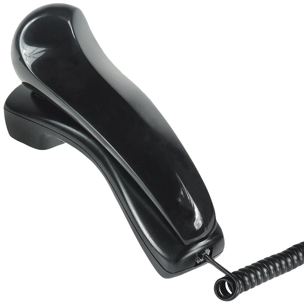 Softalk 101M Black Telephone Shoulder Rest with Microban Antimicrobial