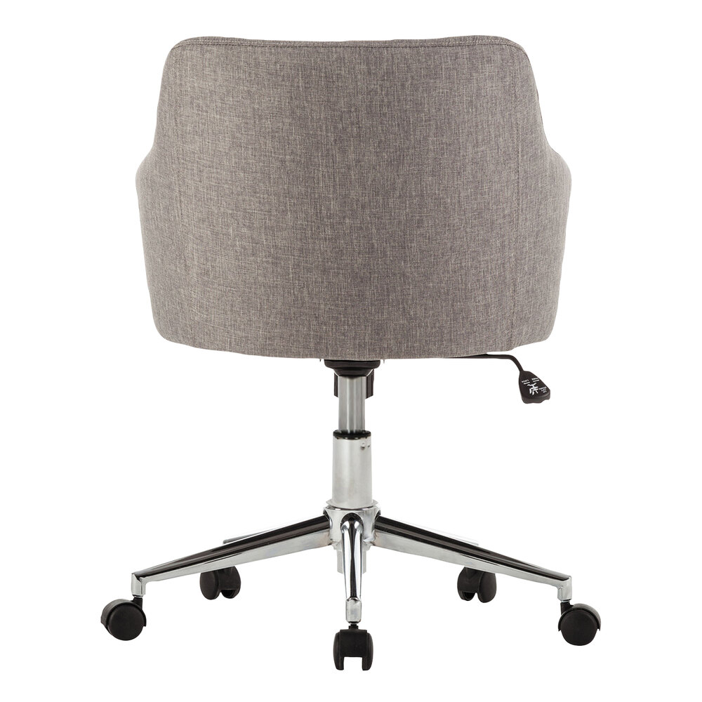 Alera ALECS4251 Captain Series Mid-Back Gray Tweed Office Chair