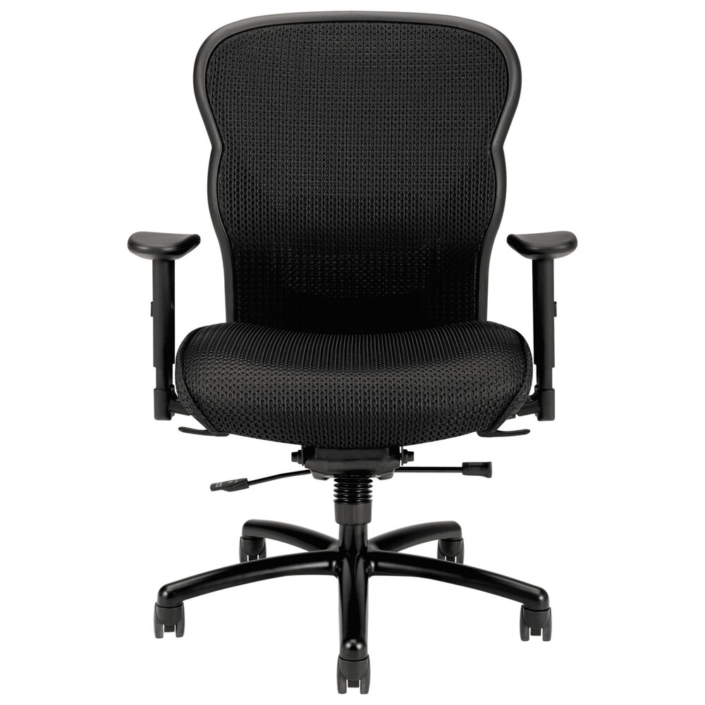 HON Wave Black Mesh / Fabric Big And Tall Executive Chair