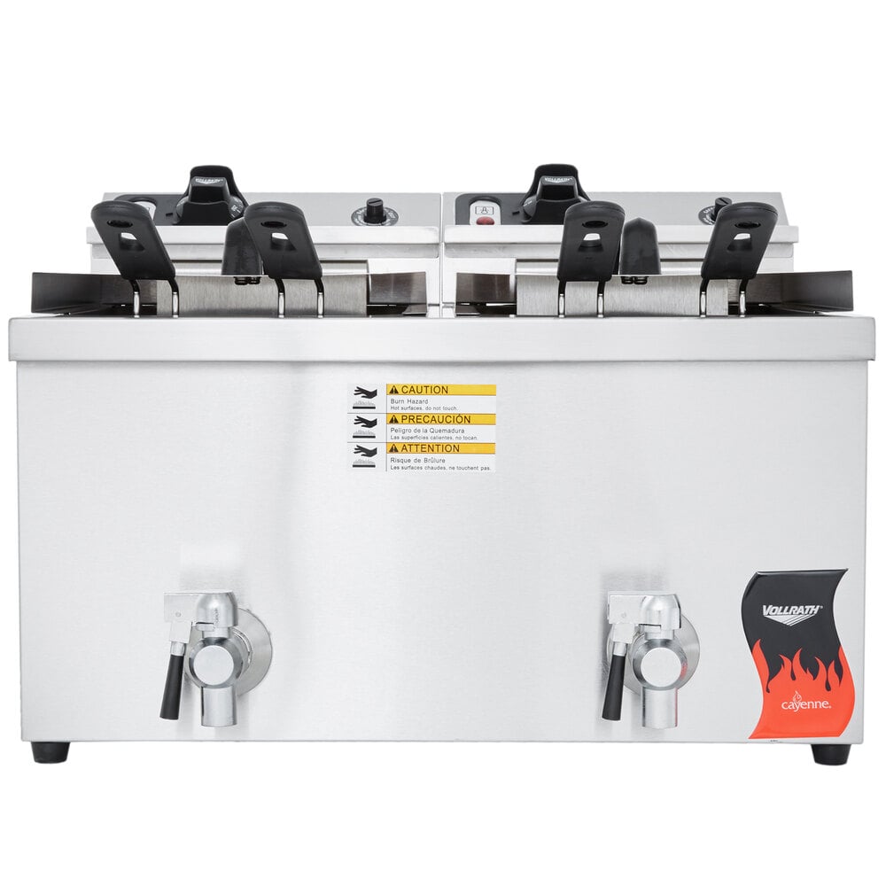 Vollrath 40710 30 lb. Commercial Countertop Deep Fryer 208240V